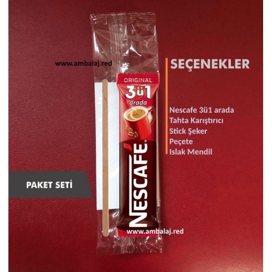 Nescafe Servis Paket Seti | 100 Adet