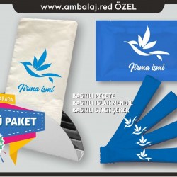 3lü Paket | Peçete | Islak mendil | Stick şeker