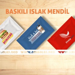 Baskılı ıslak mendil