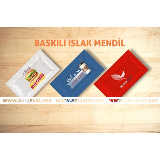 Baskılı ıslak mendil