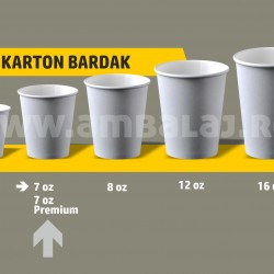 Baskılı Karton Bardak 7 oz | 1.000 Adet