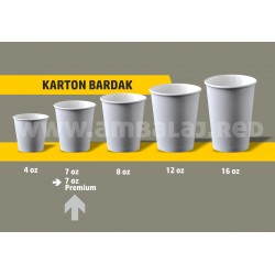 Karton bardak 7 oz Premium | 3000 Adet