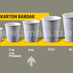 Baskılı Karton Bardak 8 oz | 1.000 Adet