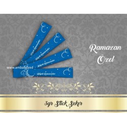 Ramazan Ürünleri | Baskılı Stick Şeker | 2000 Adet